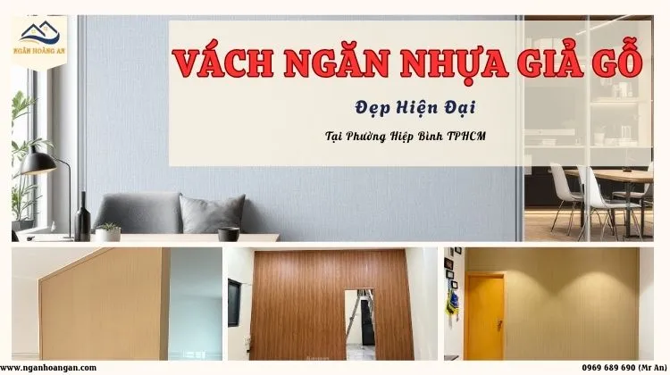 Vách Ngăn Nhựa Giả Gỗ Đẹp Hiện Đại Tại Phường Hiệp Bình TPHCM