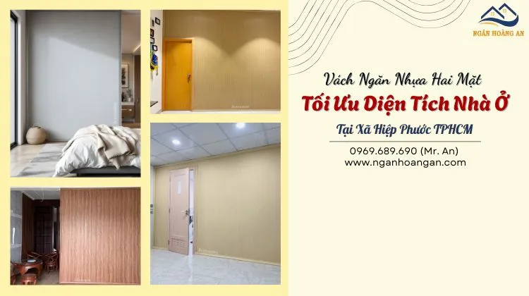 Vách Ngăn Nhựa Hai Mặt Tối Ưu Diện Tích Nhà Ở Tại Xã Hiệp Phước TPHCM