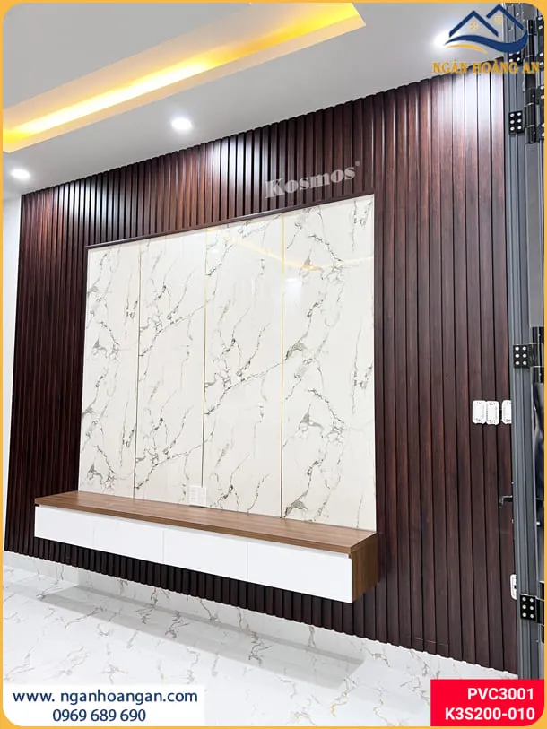 Vách Tường Nhà Được Ốp Bằng Lam Sóng Sang Trọng - Độc Đáo