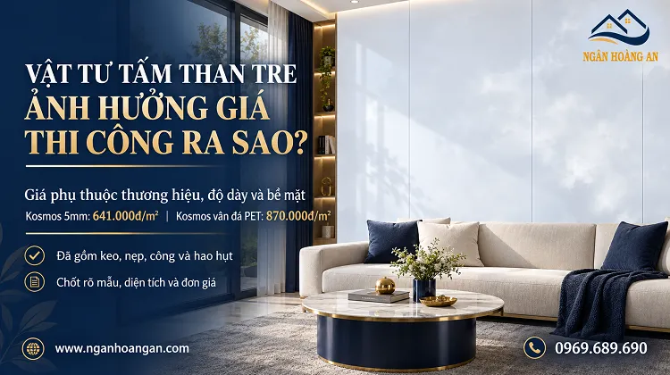 Vật Tư Tấm Than Tre Ảnh Hưởng Giá Thi Công Ra Sao? Vật Tư Tấm Than Tre Ảnh Hưởng Giá Thi Công Ra Sao?
