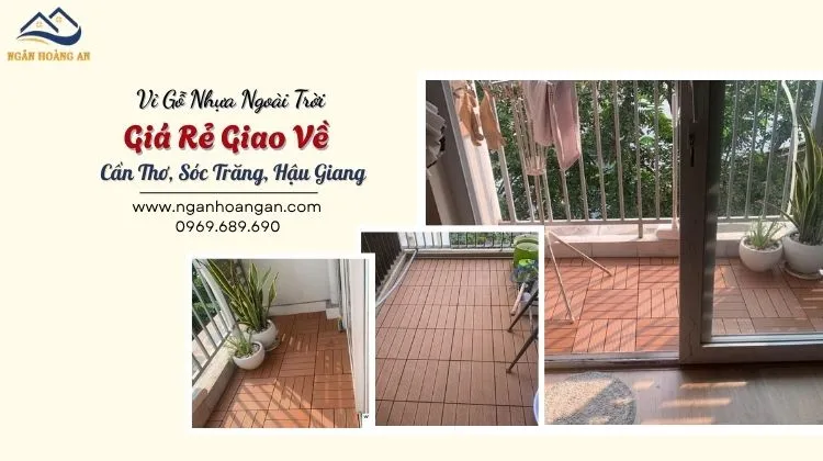 Vỉ Gỗ Nhựa Ngoài Trời Giá Rẻ Giao Về Cần Thơ, Sóc Trăng, Hậu Giang