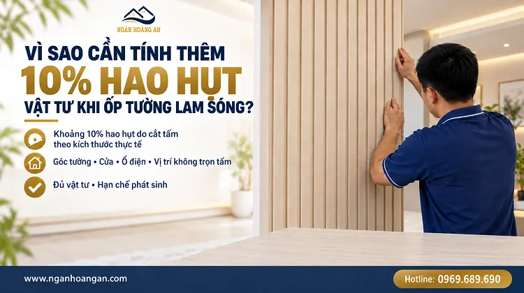 Vì Sao Cần Tính Thêm 10% Hao Hụt Vật Tư Khi Ốp Tường Lam Sóng?