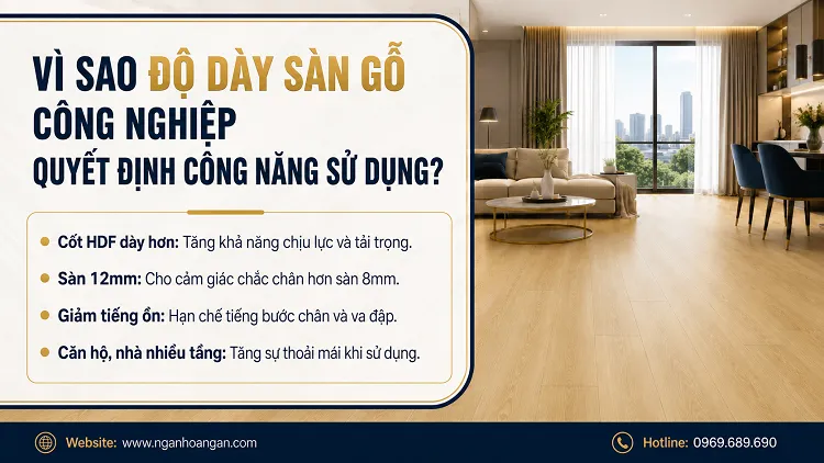 Vì Sao Độ Dày Sàn Gỗ Công Nghiệp Lại Quyết Định Công Năng Sử Dụng Vì Sao Độ Dày Sàn Gỗ Công Nghiệp Lại Quyết Định Công Năng Sử Dụng