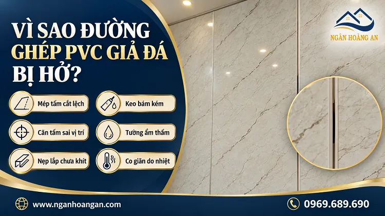 Vì Sao Đường Ghép Tấm Ốp PVC Giả Đá Có Thể Bị Hở Vì Sao Đường Ghép Tấm Ốp PVC Giả Đá Có Thể Bị Hở