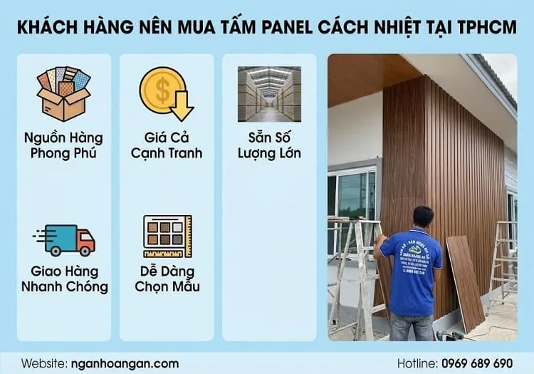 Vì Sao Khách Hàng Cần Thơ, Sóc Trăng, Hậu Giang Chọn Mua Tấm Panel Cách Nhiệt Tại TPHCM?