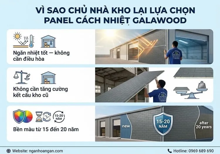 Vì Sao Khách Hàng Chủ Nhà Kho Tại Hóc Môn Lựa Chọn Panel Galawood?