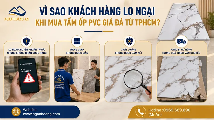 Vì Sao Khách Hàng Lo Ngại Khi Mua Tấm Ốp PVC Giả Đá Từ TPHCM?