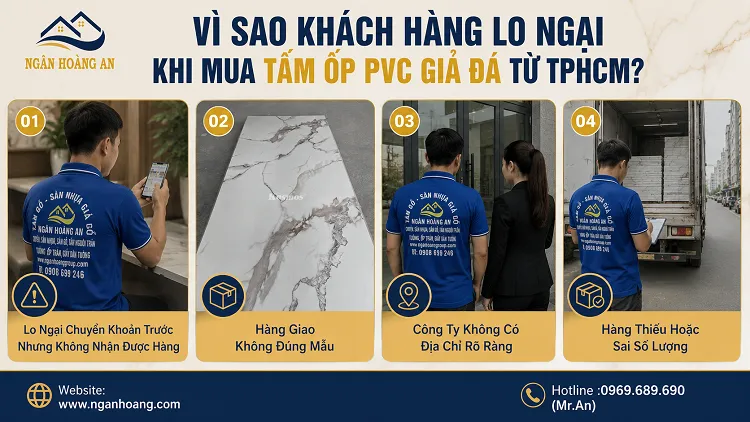Vì Sao Khách Hàng Lo Ngại Khi Mua Tấm Ốp PVC Giả Đá Từ TPHCM?