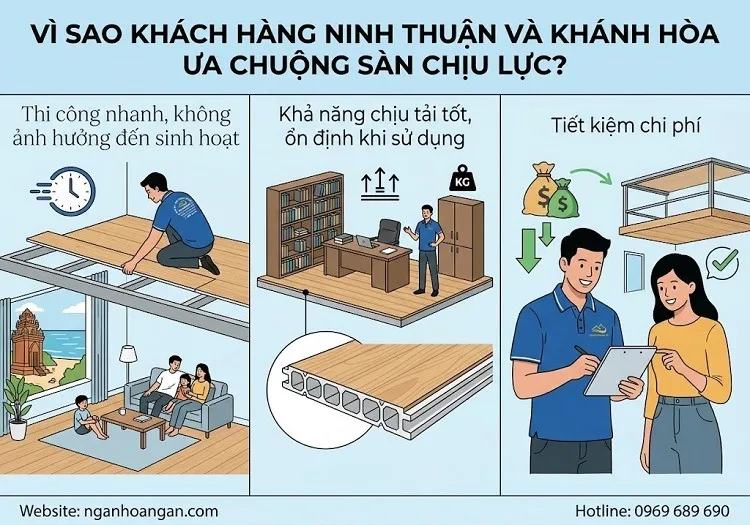 Vì Sao Khách Hàng Ninh Thuận Và Khánh Hòa Ưa Chuộng Sàn Chịu Lực?