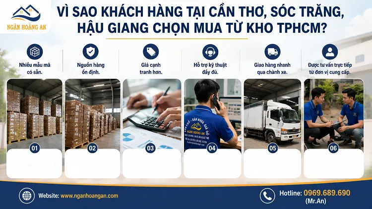 Vì Sao Khách Hàng Tại Cần Thơ, Sóc Trăng, Hậu Giang Chọn Mua Từ Kho TPHCM?