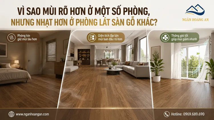 Vì Sao Mùi Rõ Hơn Ở Một Số Phòng, Nhưng Nhạt Hơn Ở Phòng Lát Sàn Gỗ Khác