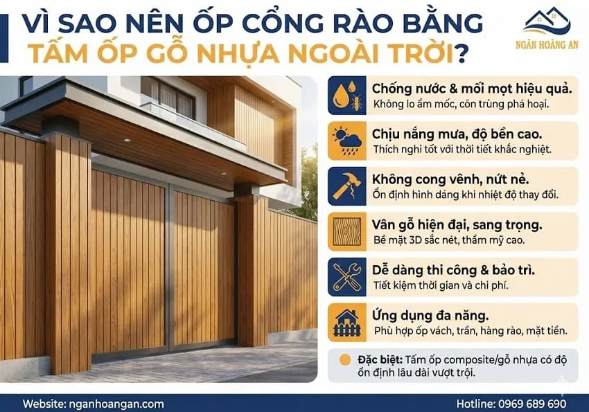 Vì Sao Nên Ốp Cổng Rào Bằng Tấm Ốp Gỗ Nhựa Ngoài Trời? Vì Sao Nên Ốp Cổng Rào Bằng Tấm Ốp Gỗ Nhựa Ngoài Trời?