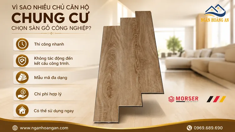 Vì Sao Nhiều Chủ Căn Hộ Chung Cư Chọn Sàn Gỗ Công Nghiệp?