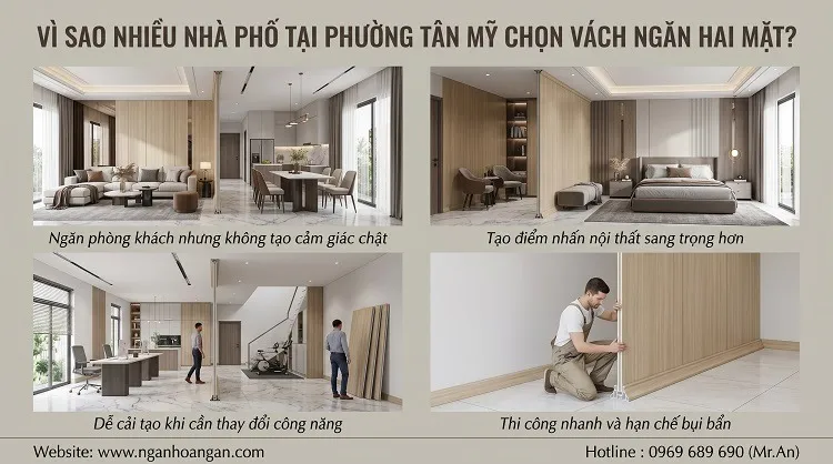 Vì Sao Nhiều Nhà Phố Tại Phường Tân Mỹ Chọn Vách Ngăn Hai Mặt?