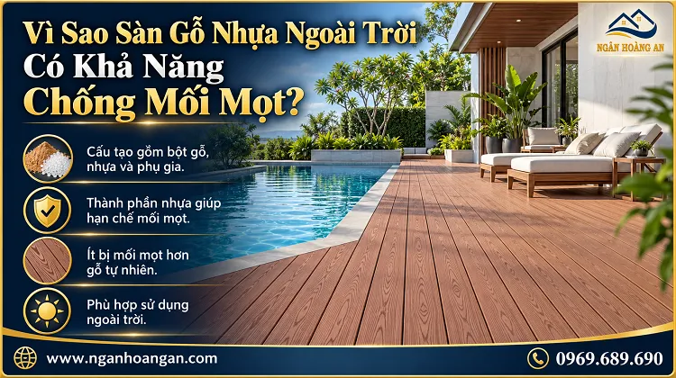 Vì Sao Sàn Gỗ Nhựa Ngoài Trời Có Khả Năng Chống Mối Mọt?