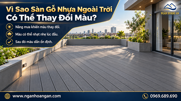 Vì Sao Sàn Gỗ Nhựa Ngoài Trời Có Thể Thay Đổi Màu?