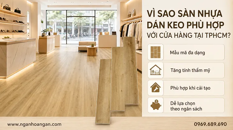 Vì Sao Sàn Nhựa Dán Keo Phù Hợp Với Cửa Hàng Tại TPHCM? Vì Sao Sàn Nhựa Dán Keo Phù Hợp Với Cửa Hàng Tại TPHCM?