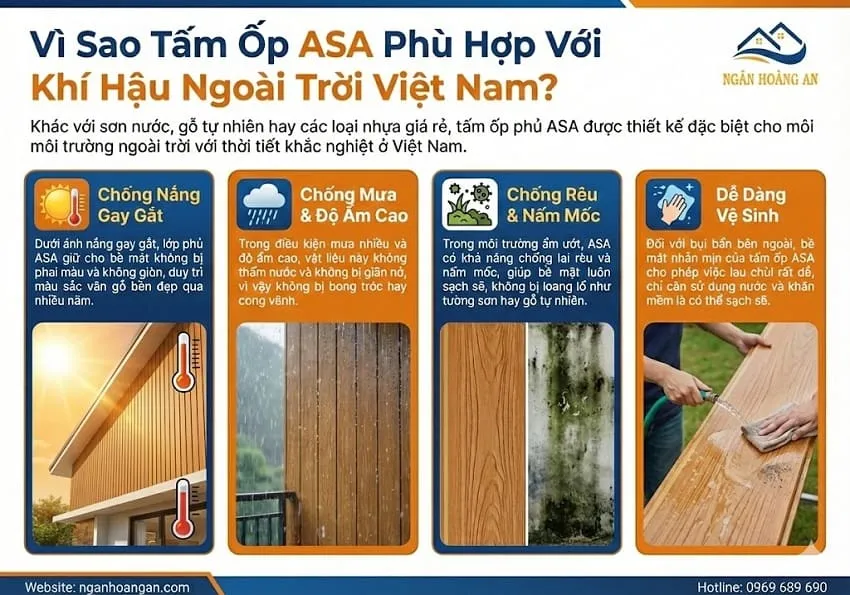 Vì Sao Tấm Ốp ASA Phù Hợp Với Khí Hậu Ngoài Trời Việt Nam?