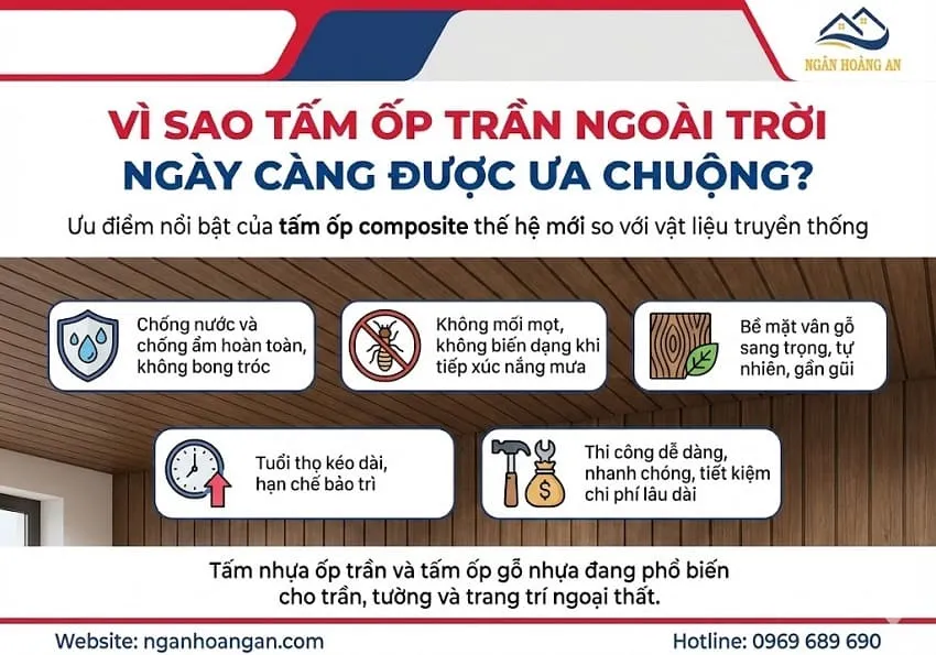 Vì Sao Tấm Ốp Trần Ngoài Trời Ngày Càng Được Ưa Chuộng?