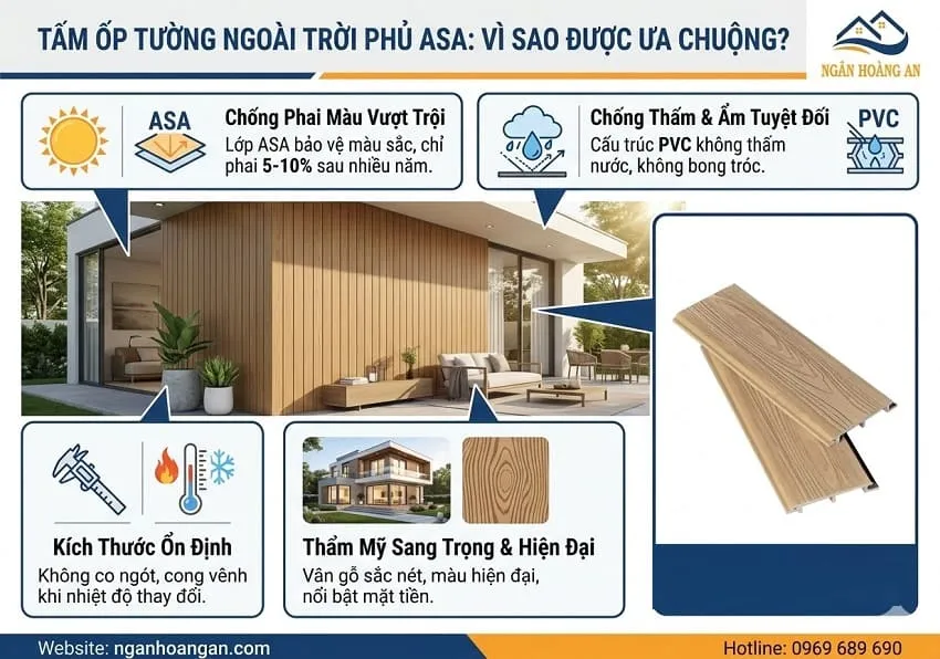 Thi Công Tấm Ốp Tường Ngoài Trời Phủ ASA Bền Đẹp Trên 10 Năm