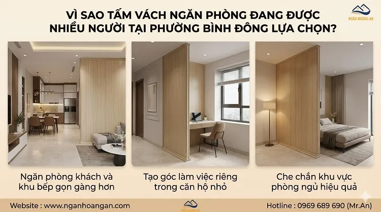 Vì Sao Tấm Vách Ngăn Phòng Đang Được Nhiều Người Tại Phường Bình Đông Lựa Chọn?