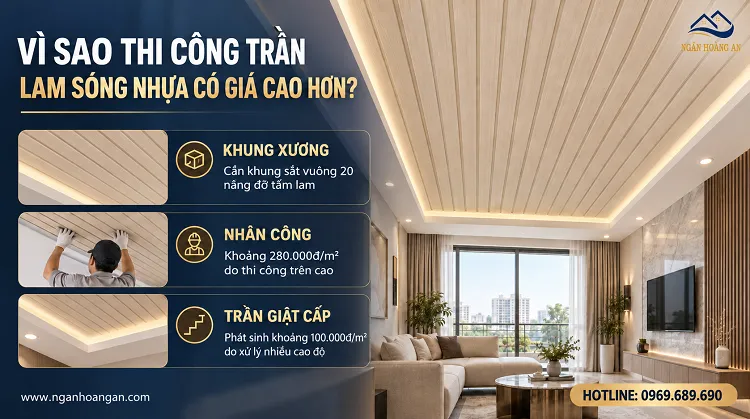 Vì Sao Thi Công Trần Lam Sóng Nhựa Có Giá Cao Hơn? Vì Sao Thi Công Trần Lam Sóng Nhựa Có Giá Cao Hơn?