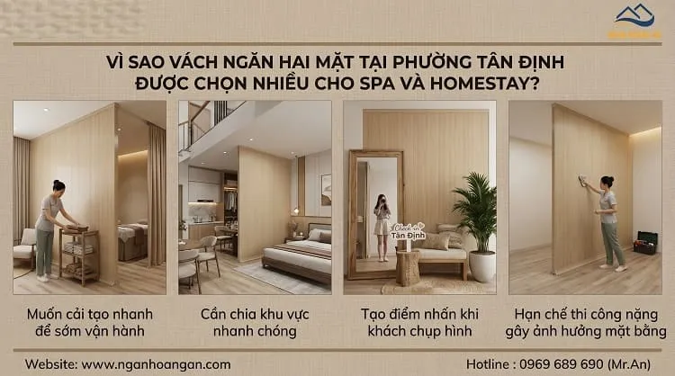 Vì Sao Vách Ngăn Hai Mặt Tại Phường Tân Định Được Chọn Nhiều Cho Spa Và Homestay? Vì Sao Vách Ngăn Hai Mặt Tại Phường Tân Định Được Chọn Nhiều Cho Spa Và Homestay?