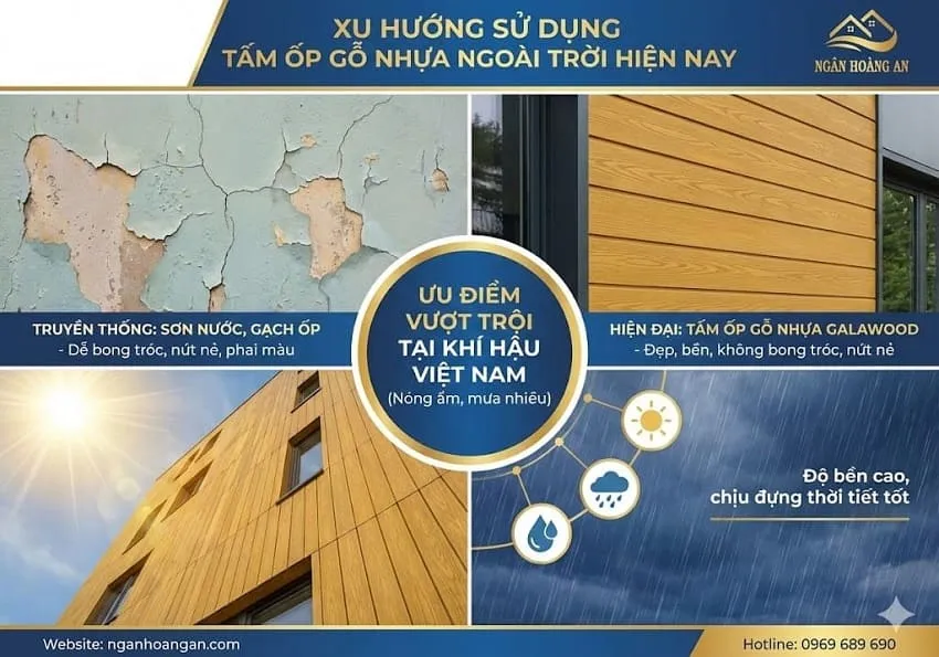 Xu Hướng Sử Dụng Tấm Ốp Gỗ Nhựa Ngoài Trời Hiện Nay