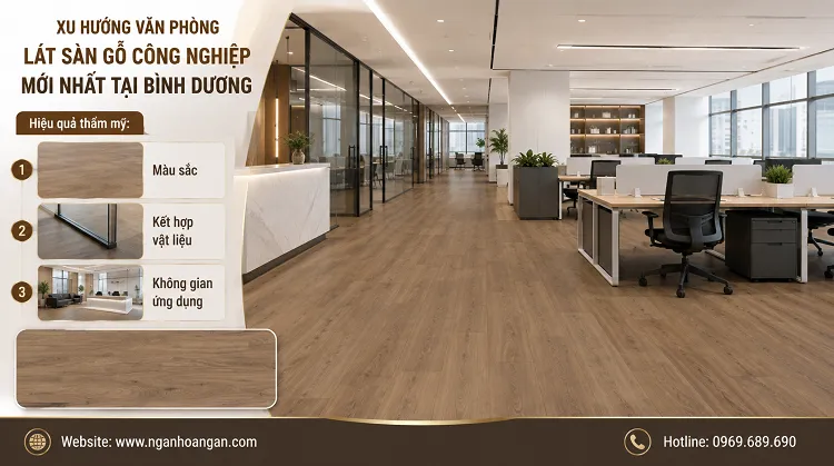 Xu Hướng Văn Phòng Lát Sàn Gỗ Công Nghiệp Mới Nhất Tại Bình Dương